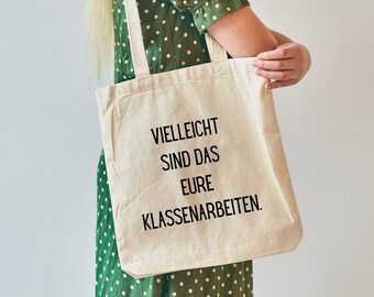 Stoffbeutel Lehrerin | Klassenarbeiten | Geschenk Freundin | Geschenk Lehrerin I personalisierter Jutebeutel