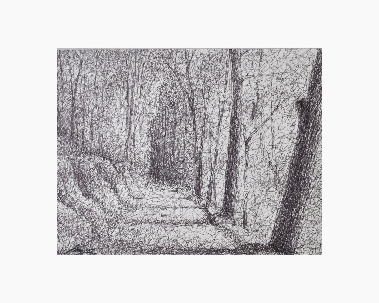 Pen and Ink Drawing Original Landscape - Etsy