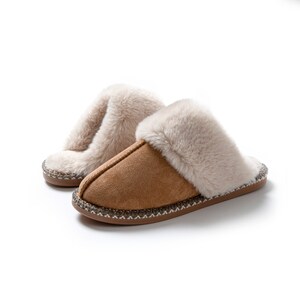 Slip-on Scuff Slippers 2.0 For Women Fuzzy Cozy Indoor Outdoor Memory Foam with Anti Slip Sole