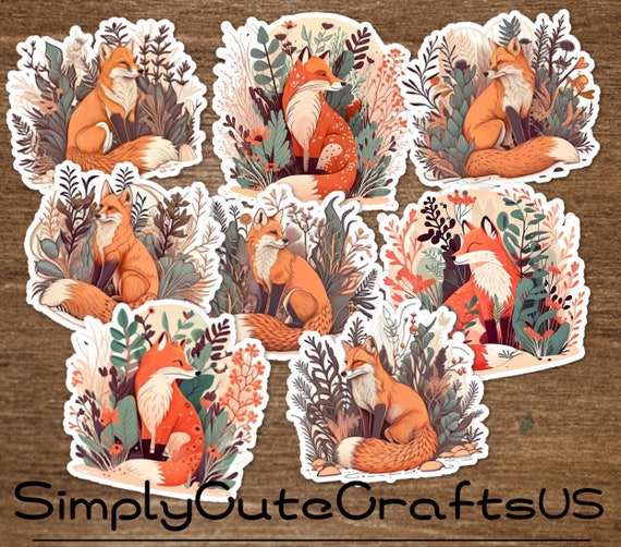 Flirty Female Red Fox - Die-Cut Sticker