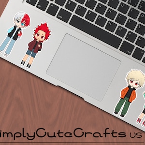 Anime Stickers cute Class 1-A Anime Laptop Vinyl Stickers Notebook journal sticker decal