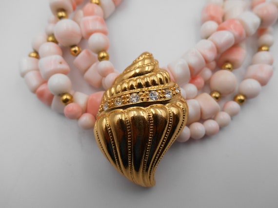 1989 Kenneth Jay Lane For Avon Undersea Lucite Ne… - image 6