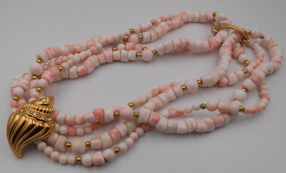 1989 Kenneth Jay Lane For Avon Undersea Lucite Ne… - image 3