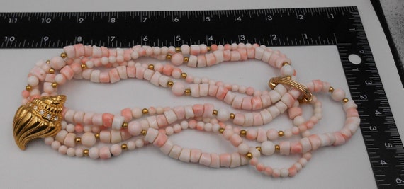 1989 Kenneth Jay Lane For Avon Undersea Lucite Ne… - image 5