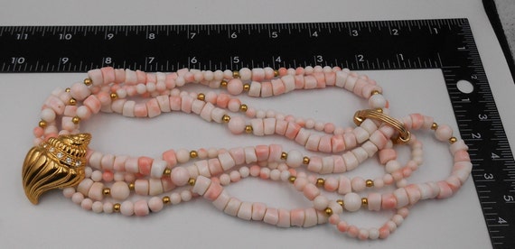 1989 Kenneth Jay Lane For Avon Undersea Lucite Ne… - image 4