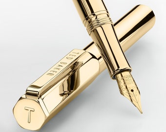 Ted Baker Pen, Premium Fountain Pen - 24K Gold Plated