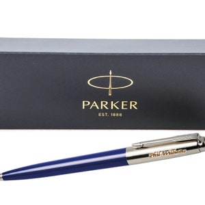 Personalised Parker Jotter Ball Pen Blue