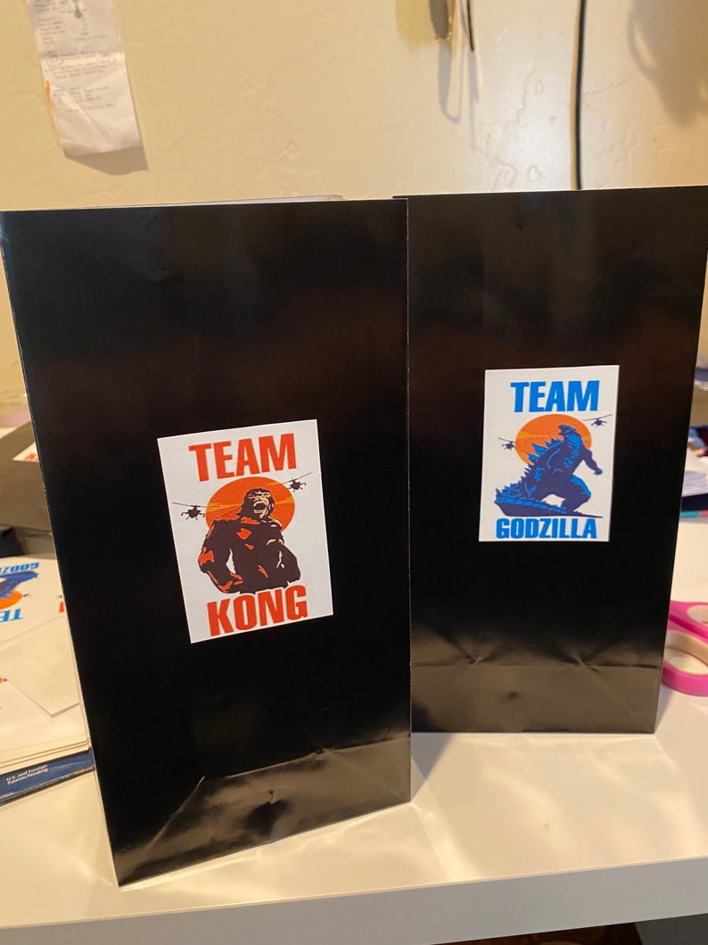 Official Godzilla Vs Kong Team Godzilla Neon Tote Bag - Polyester Canvas Zipper Closure