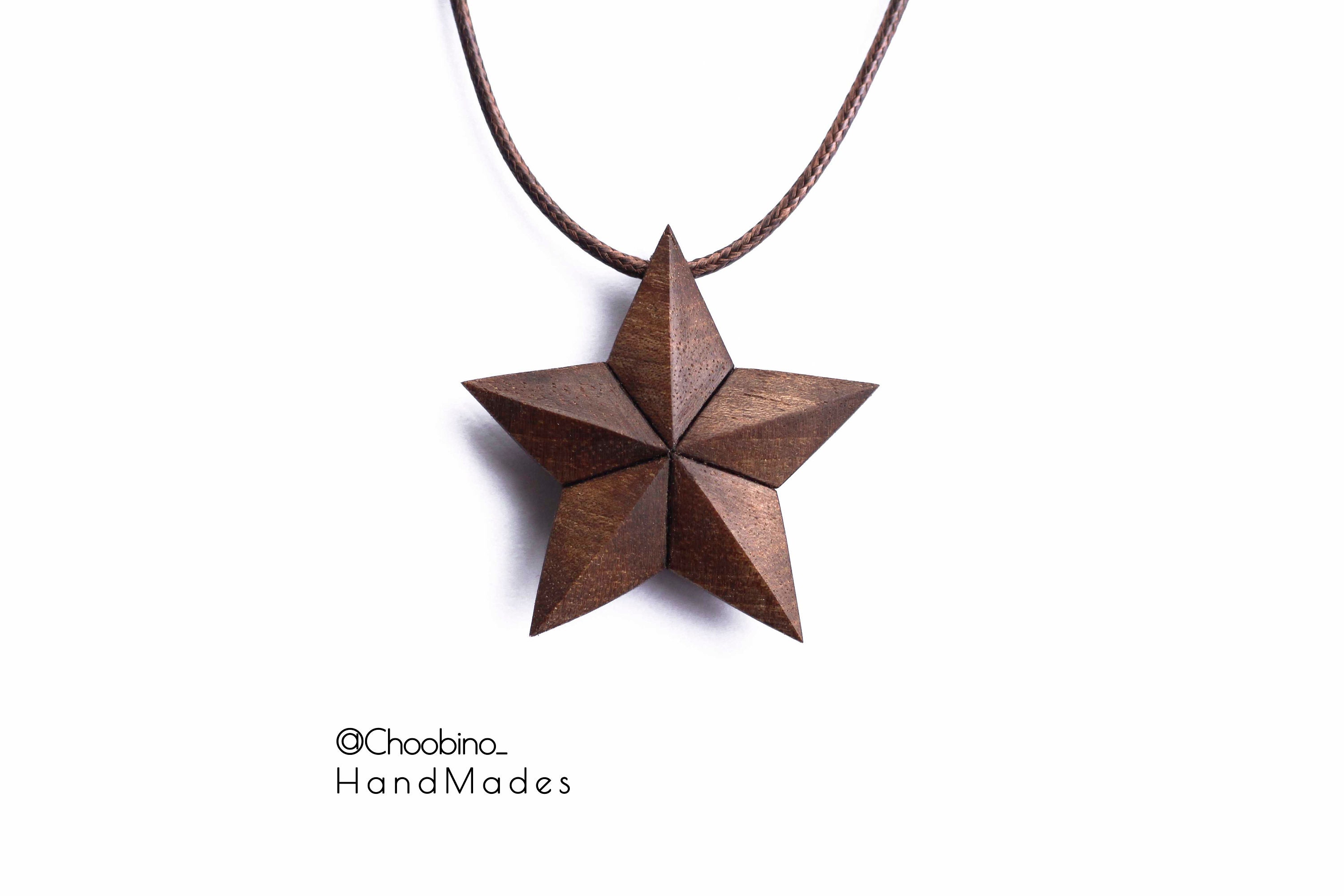 【YEGG】Wood star necklace Wooden Star Necklace - Etsy Canada