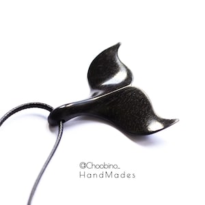 whale tail necklace handmade tail pendant wooden whale tail gift wooden tail whale necklace wood whale wood tail handmade gift wood tail