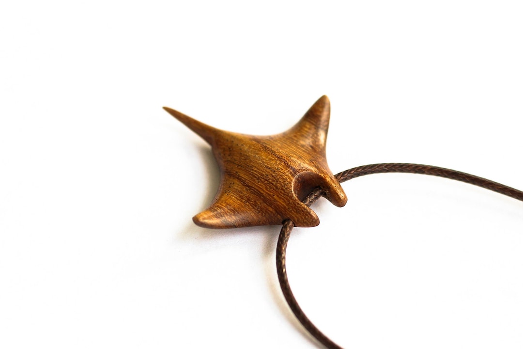 Special Wooden Manta Ray Handmade Manta Pendant Ocean Inspired Manta ...