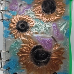 A5 Sunflower Resin Notebook