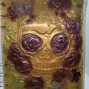 A5 Skull Resin Notebook