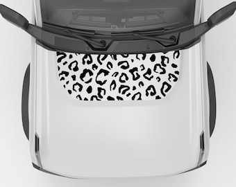 Leopard Print Hood Vinyl Decal. For Ford Bronco Hood Decal 2021+. Made in USA Using The Best Vinyl For Hood Decals-Quality Product.