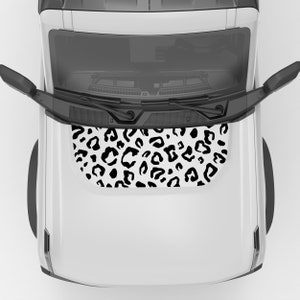 Leopard Print Hood Vinyl Decal. For Ford Bronco Hood Decal 2021+. Made in USA Using The Best Vinyl For Hood Decals-Quality Product.