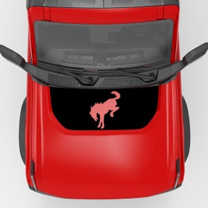 Bucking Horse Hood Vinyl Decal. For Ford Bronco Hood Decal 2021+. Made in USA Using The Best Vinyl For Hood Decals-Quality Product.