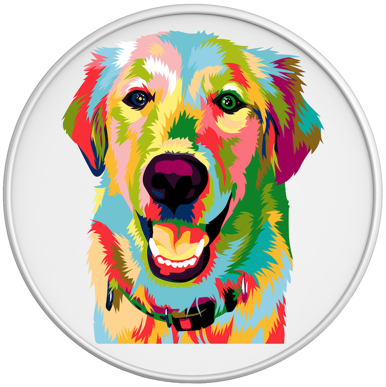 Colorful Golden Retriever Spare Tire Cover-Fits Jeep Wrangler, Ford Bronco, Rv, Camper, Trailer & Any Suv image 5