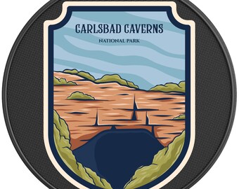 Carlsbad Caverns National Park Spare Tire Cover-All Tire Sizes Available-Made in USA-Full Color Print-Backup Camera Option Available