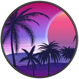 Purple Beach Sunset Girl Tire Cover Fits Jeep Wrangler, Ford Bronco, Rv, Camper, Trailer & Any Suv