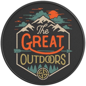 The Great Outdoors Spare Tire Cover-Fits Jeep Wrangler, Ford Bronco, Rv, Camper, Trailer & Any Suv