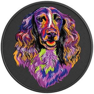 Colorful Springer Spaniel Spare Tire Cover for Jeep Wrangler, Ford Bronco, Rv, Camper, Trailer & Any Suv