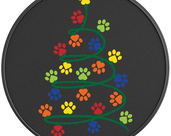 Furry Christmas Spare Tire Cover - Fits Jeep Wrangler, Fits Ford Bronco, RV, Camper, Trailer, Any SUV