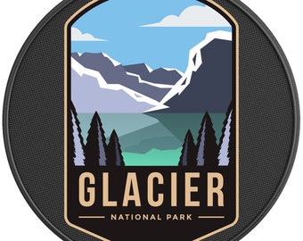 Glacier National Park Spare Tire Cover-All Tire Sizes Available-Made in USA-Full Color Print-Backup Camera Option Available