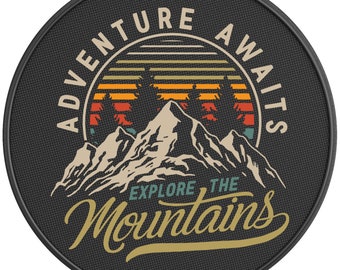 Explore The Mountains Spare Tire Cover For Jeep, Bronco, RV and More-Jeep Accessories-Bronco Accessories