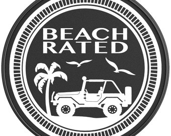 Beach Rated Spare Tire Cover-Fits Jeep Wrangler, Ford Bronco, Rv, Camper, Trailer & Any Suv