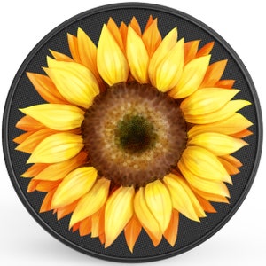 Bright Yellow Sunflower Spare Tire Cover-Fits Jeep Wrangler, Ford Bronco, RV, Camper, Trailer & Any SUV