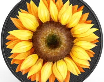 Bright Yellow Sunflower Spare Tire Cover-Fits Jeep Wrangler, Ford Bronco, RV, Camper, Trailer & Any SUV
