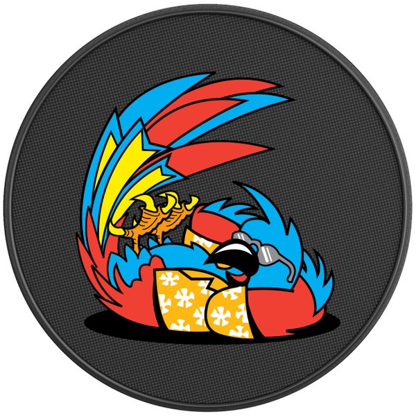 Funny Tropical Parrot Rv Camper Tire Cover-Fits Jeep Wrangler, Ford Bronco, Trailer & Any Suv