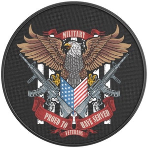 American Eagle Usa Flag Spare Tire Cover-Fits Jeep Wrangler, Ford Bronco, Rv, Camper, Trailer & Any Suv