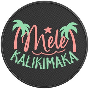 Mele Kalikimaka Spare Tire Cover-Made in USA-Fits Jeep Wrangler & Ford Bronco-Any Tire Size Up To 40&quot;