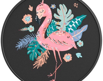 Cute Flamingo Spare Tire Cover for Jeep Wrangler, Ford Bronco, Rv, Camper, Trailer & Any Suv
