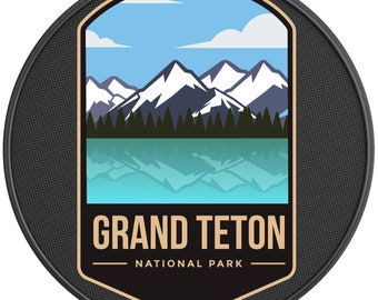 Grand Teton National Park Spare Tire Cover-All Tire Sizes Available-Made in USA-Full Color Print-Backup Camera Option Available