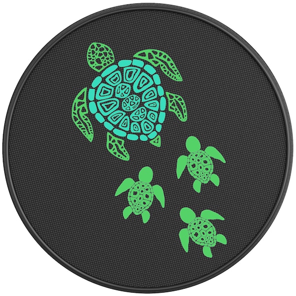 Family of Mandala Turtles Spare Tire Cover for Jeep Wrangler, Ford Bronco, RV, Camper, Trailer & Any SUV