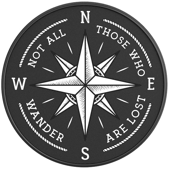 Not All Those Who Wander Are Lost Spare Tire Cover-Fits Jeep Wrangler, Ford Bronco, RV, Camper, Trailer & Any SUV