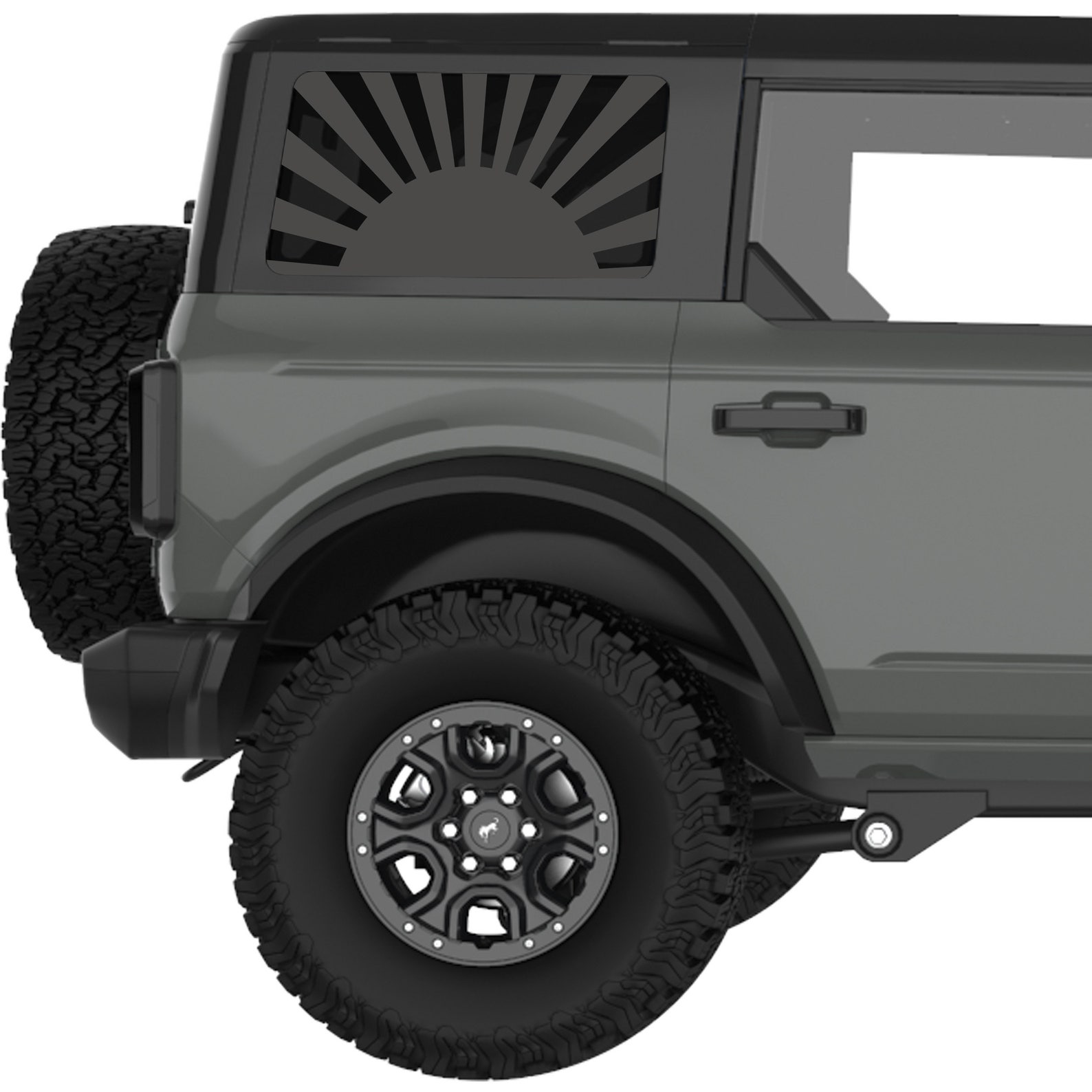 For Ford Bronco Sticker 2021+. Sunrise Rear Quarter Window Decal. Best ...