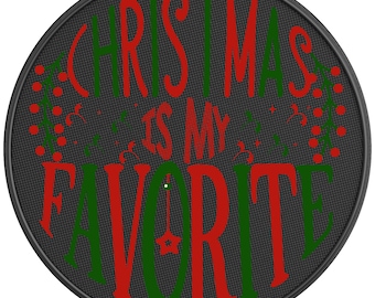 Christmas Is My Favorite Spare Tire Cover-Made in USA-Fits Jeep Wrangler & Ford Bronco-Any Tire Size Up To 40"