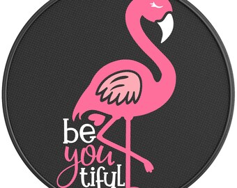 Beautiful Pink Flamingo Spare Tire Cover-Fits Jeep Wrangler, Ford Bronco, Rv, Camper, Trailer & Any Suv