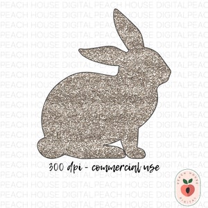 Glitzer Champagner Osterhase PNG Digitale Clip Art | Kommerzielle Nutzung