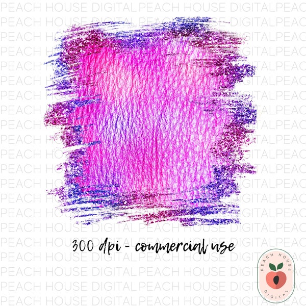 Vibrant Glitter Pink & Purple Glam PNG Digital Background | Commercial Use