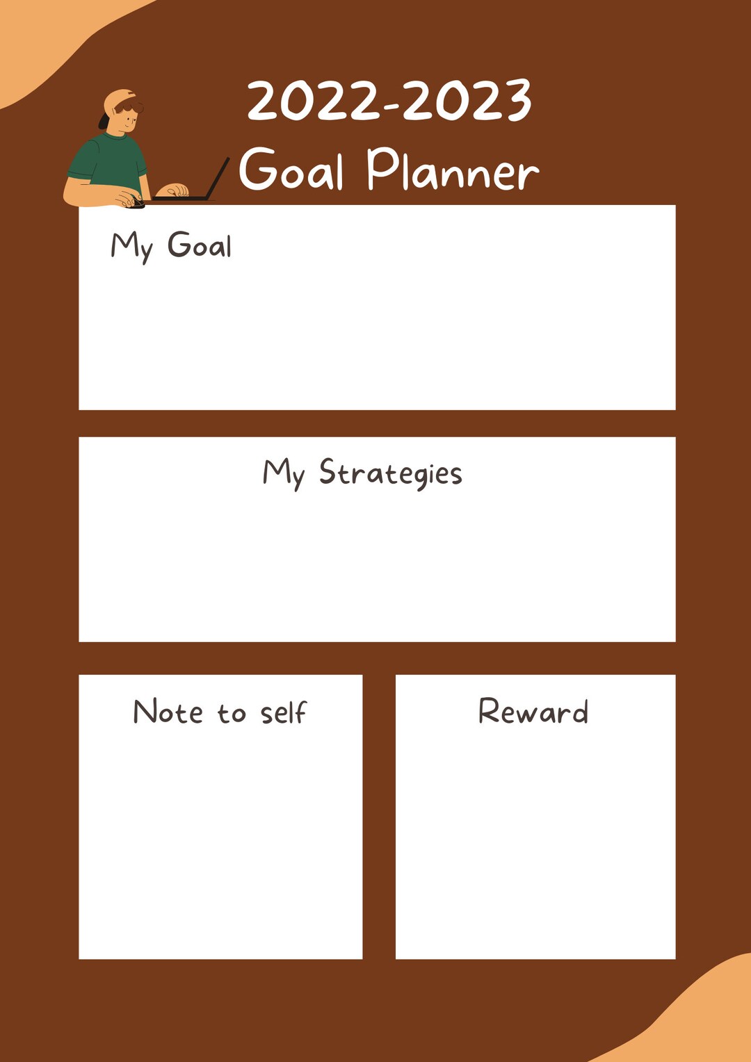 2023 Goal Planner Goal Setter With My Goal Attribute and Etsy