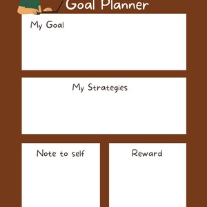 2023 Goal Planner, Goal Setter, With My Goal Attribute and Monthly Planner Instant Download Pdf