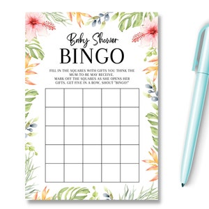 Baby Shower Baby Bingo Game, New Mom to Be Gender Reveal, Party Games Favor Idea, Prediction Advice, Unisex Neutral Baby Shower Games, SBS1