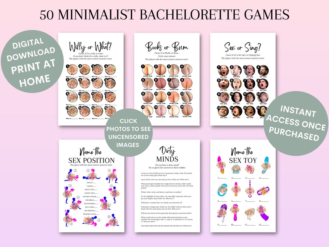 50 Bachelorette Party Games Bundle, Bachelorette Party Game Ideas