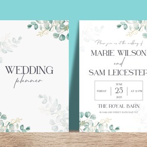 Editable Wedding Planner Template, Wedding Planner,Wedding Itinerary,Wedding Planning Book,Wedding Planning Checklist,Digital Download Canva