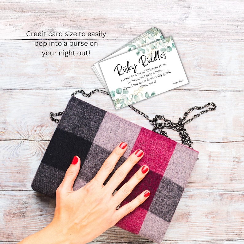Risky Riddles Hen Party Game | Cheeky Bridal Shower Activity | Fun ...