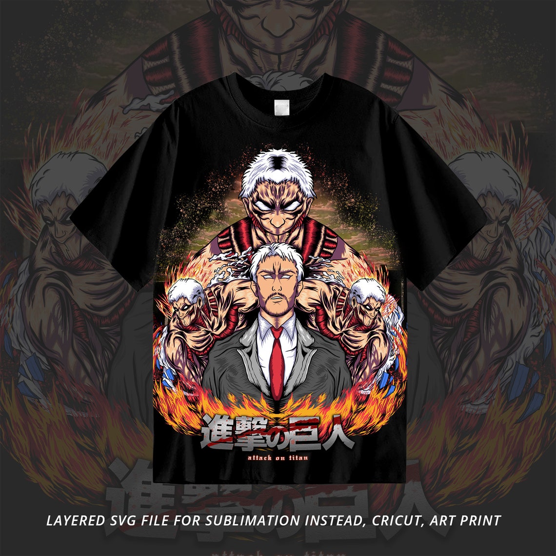 Anime File Anime Sublimation Design Heat Press DTF DTG Anime - Etsy